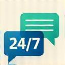 Icon representing live chat support availability